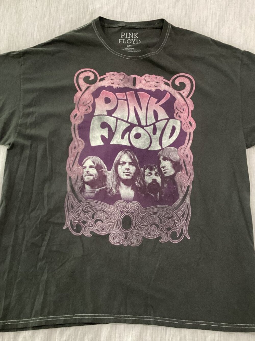 Vintage Pink Floyd 1973 Dark Side of the Moon Tour Concert T-shirt – L/XL
